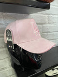 Gorras L.A gamuza rosa