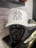 Gorras NY gamuza Blanca